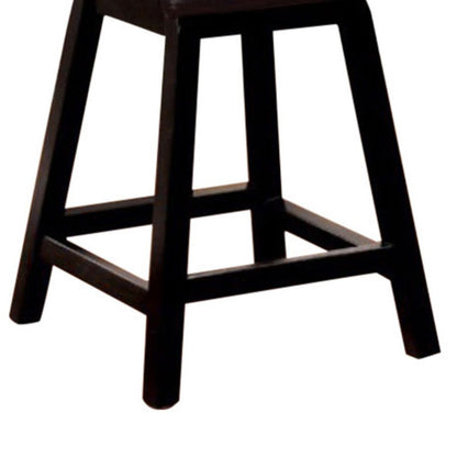 Hurley Counter Height Chair, Black Finish, Set of 2 - View 5