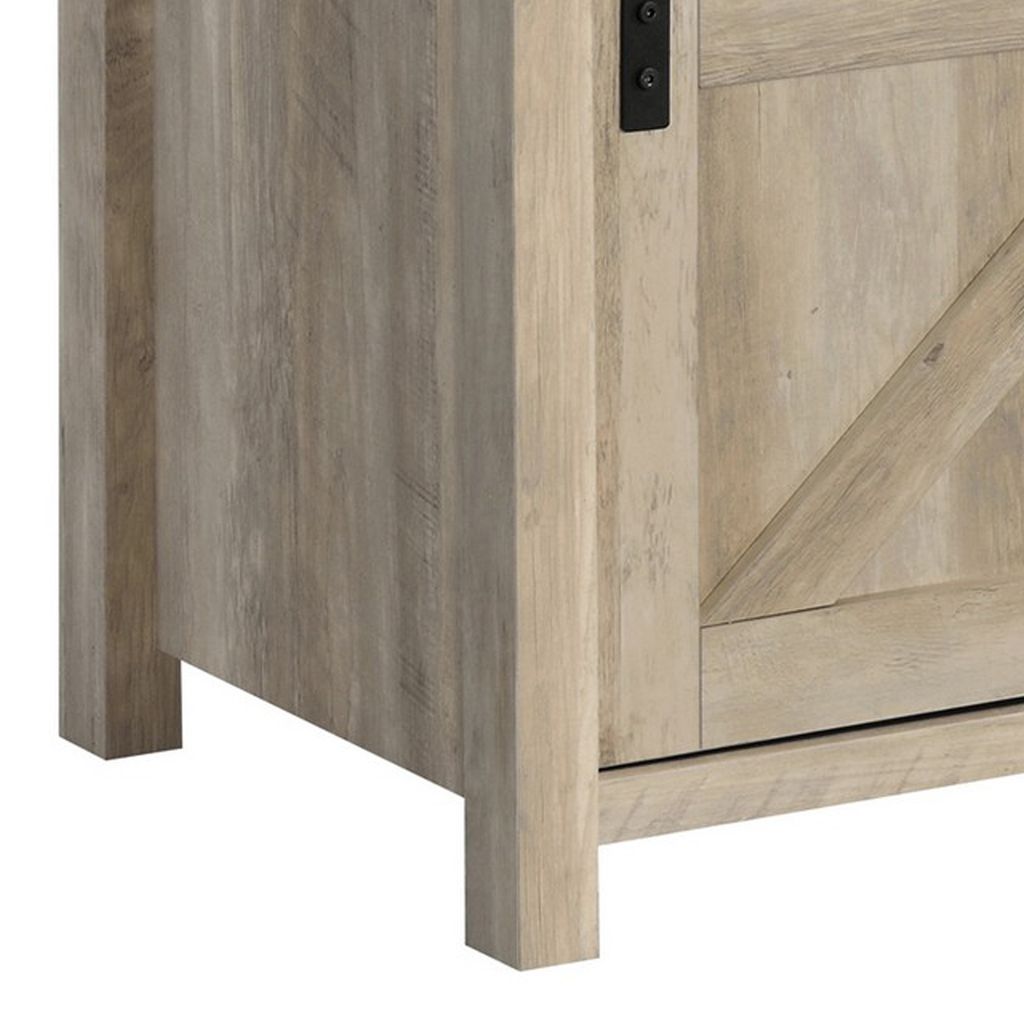 Sem 79 Inch TV Media Entertainment Console, Sliding Doors, 2 Drawers, Brown - View 4