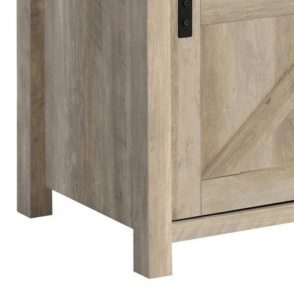 Sem 79 Inch TV Media Entertainment Console, Sliding Doors, 2 Drawers, Brown - View 4