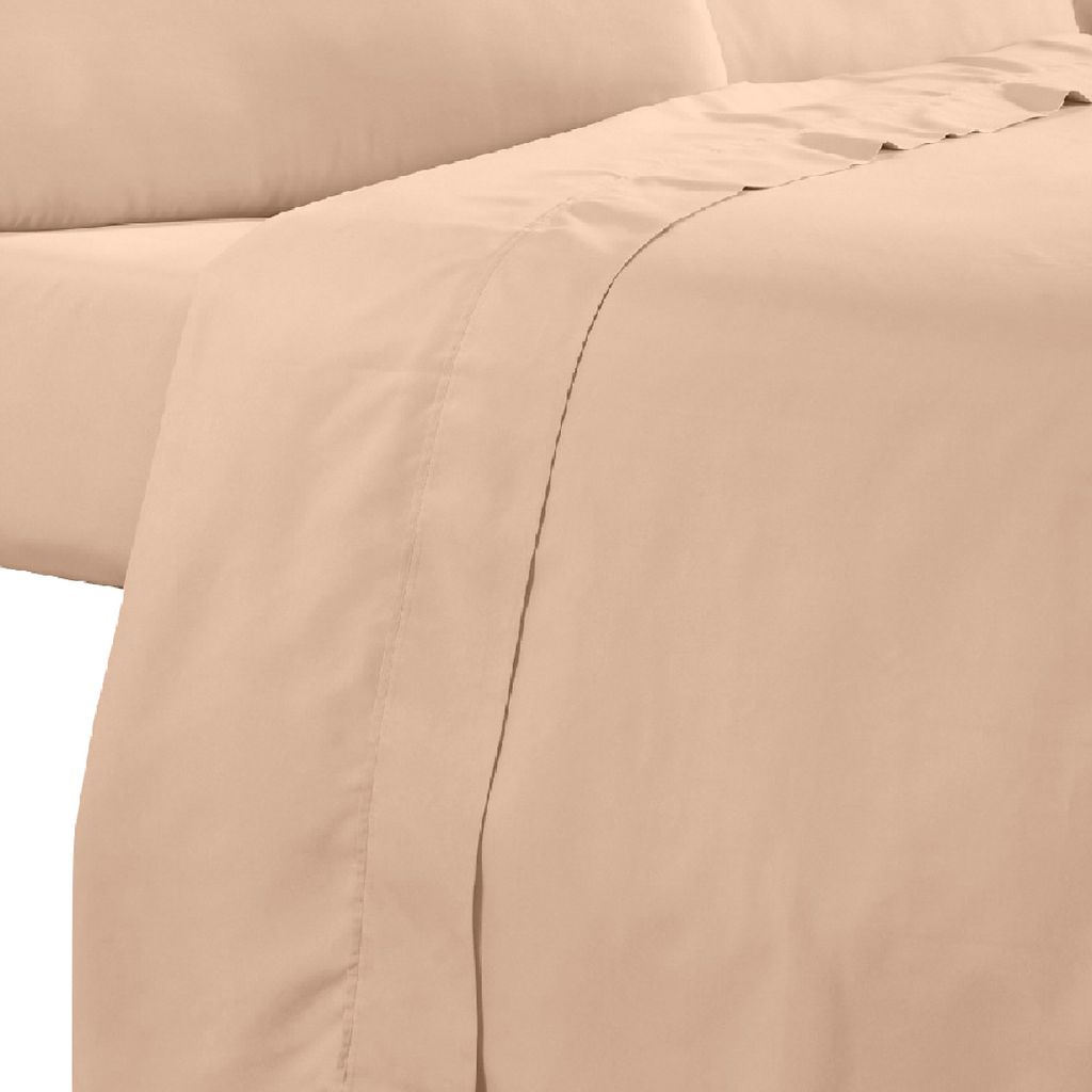 Minka 6 Piece California King Bed Sheet Set, Soft Microfiber, Sand Pink - View 4