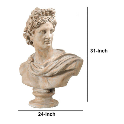 Antiquely Composed Placidia Bust Statue - View 6
