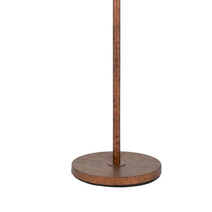 68 Inch Adjustable Arc Arm Metal Floor Lamp, Rustic Bronze - View 5