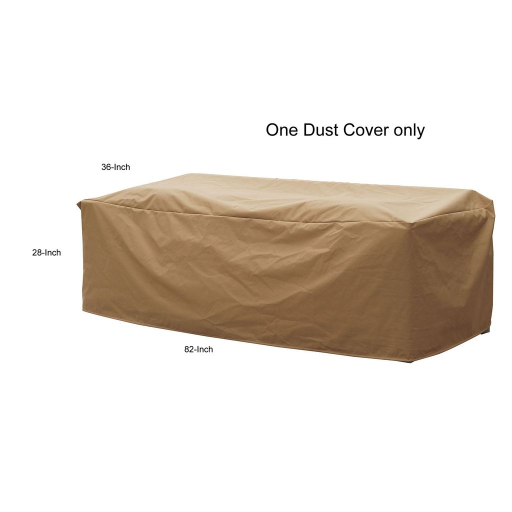 Waterproof Fabric Dust Cover for Outdoor Sofa, Medium, Brown - View 6
