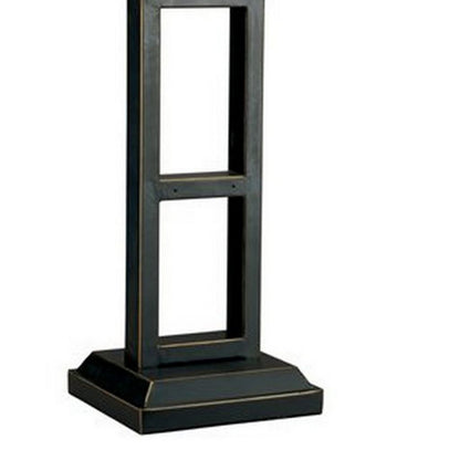 Geometric Metal Body Table Lamp with Fabric Shade, Set of 2,Black and White - View 3