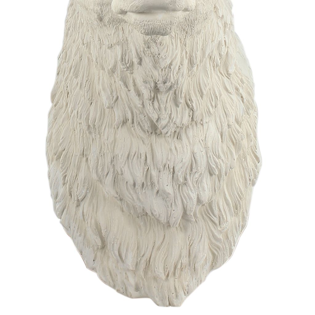 Magnesia Deer Head Wall Accent, White - View 5