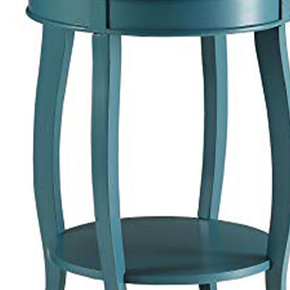Affiable Side Table, Teal Blue - View 3