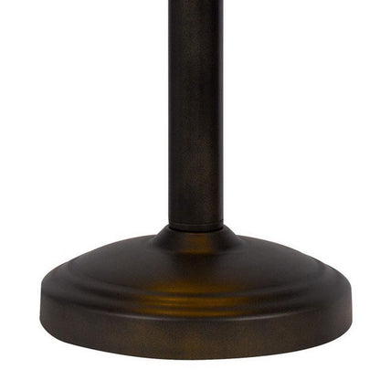 Eli 24 Inch Tiffany Style Table Lamp, Glass Shade, Antique Bronze - View 4