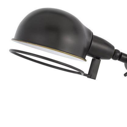 Kash 27 Inch Vintage Wall Lamp, Swing Arm, Adjustable Metal Shade, Bronze - View 3