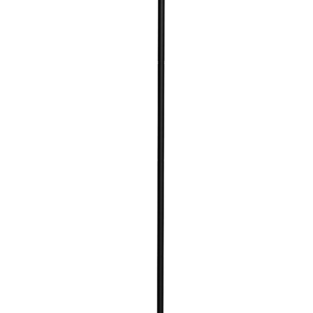 70 Inch Metal 3 Way Torchiere Floor Lamp, Frosted Glass, Black and White - View 3