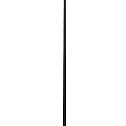 70 Inch Metal 3 Way Torchiere Floor Lamp, Frosted Glass, Black and White - View 3