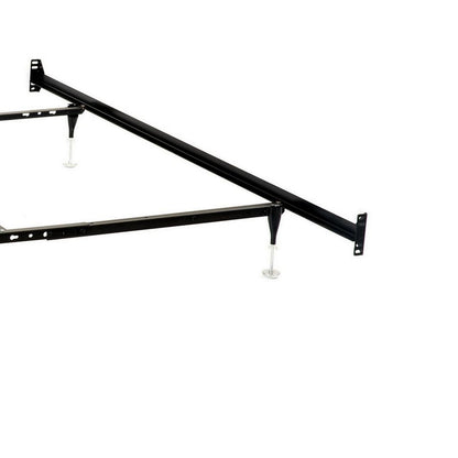 Bed Frame, Queen or King, 6 Metal Legs with Adjustable Glides, Matte Black - View 3