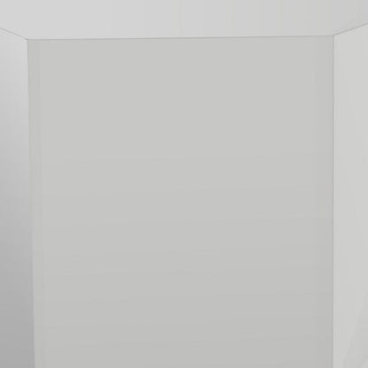 Cid Keli 15 Inch Modular End Table, Small, Glossy, Light Gray - View 2