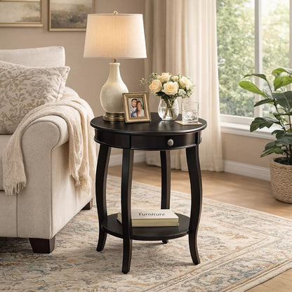 Alysa End Table, Black - View 7