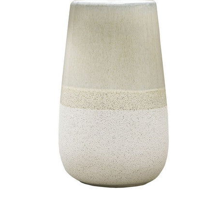 Speckled Ceramic Base Table Lamp with Drum Shade, Beige - View 3
