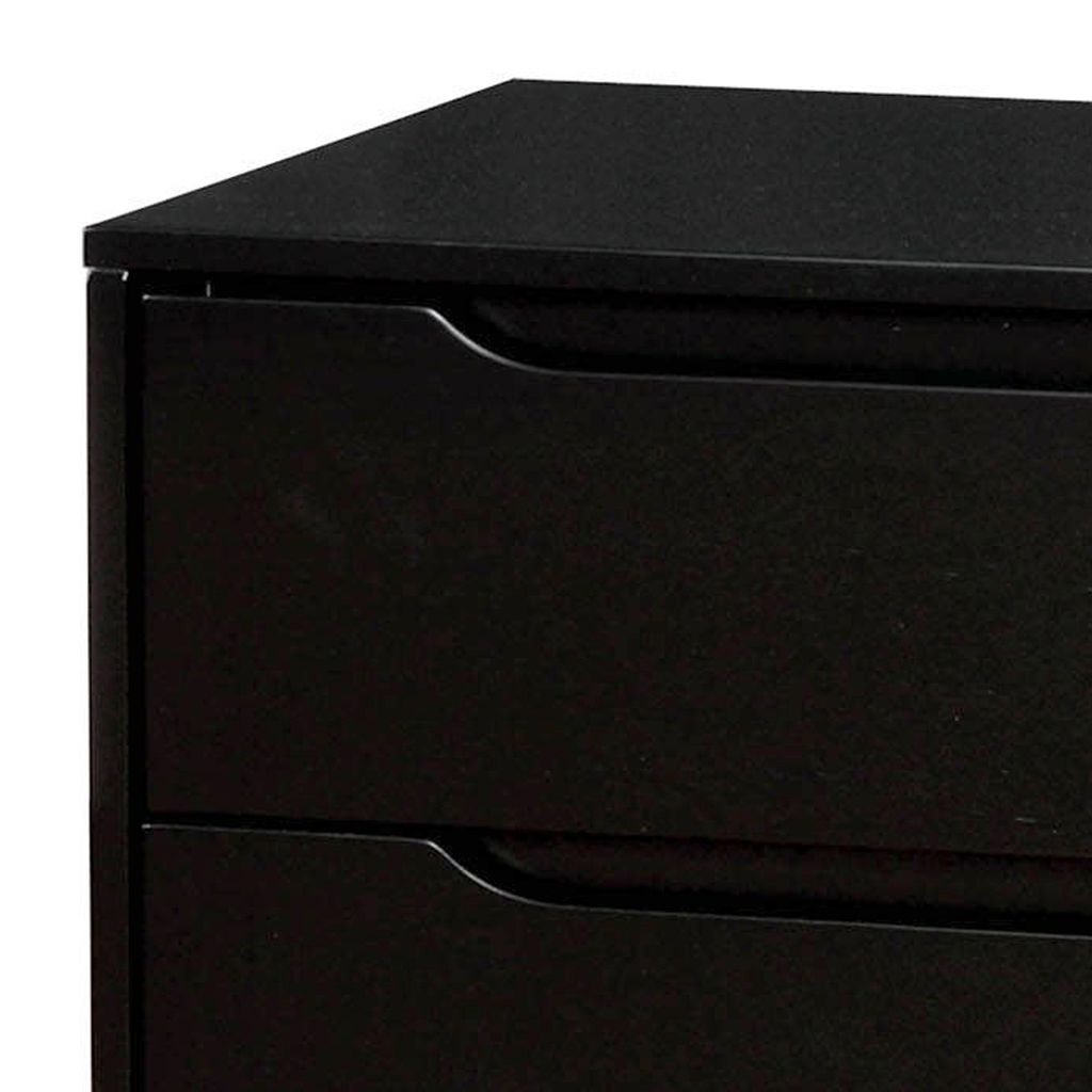Lennart Mid Century Modern Nightstand, Black - View 3