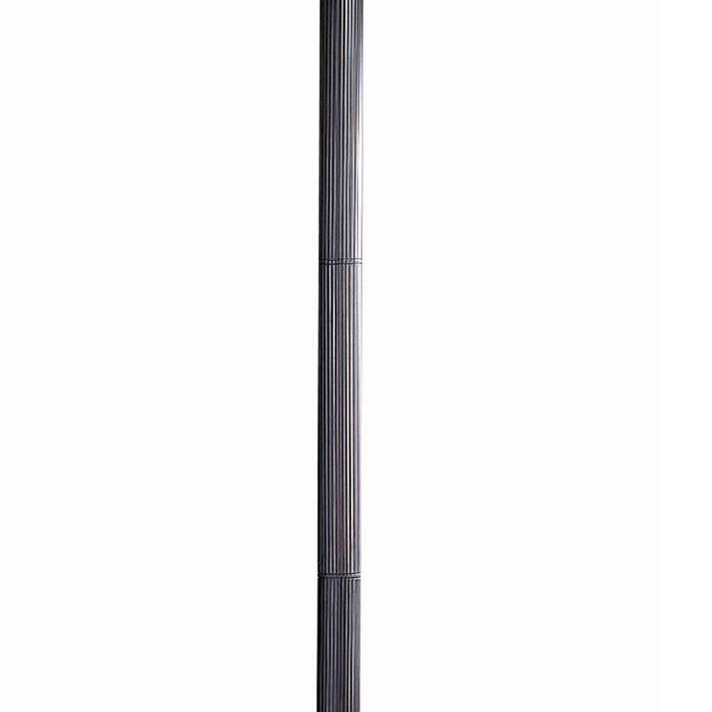 3 Way Metal Body Torchiere Lamp with Conical Mica Shade, Bronze - View 7