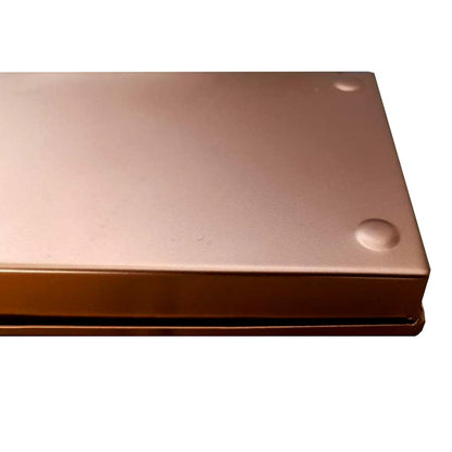 29 Inch Rectangular Metal Windowsill Planter Tray, Trim Edges, Large, Copper - View 6