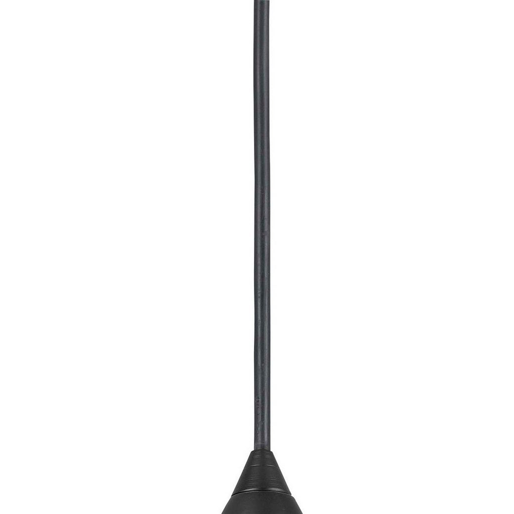 4 Inch Modern Pendant Light, Round Metal Shade, Oil Rubbed Black Bronze - View 2