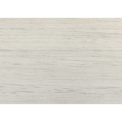 Fabric Upholstered Padded Bench with Tapered Feet, Antique White and Gray - View 3