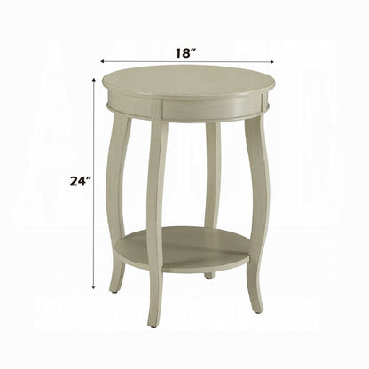 Fashionable Side Table, Antique White - View 6