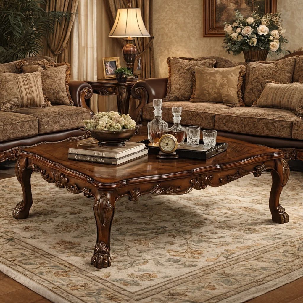 Dresden Coffee Table, Cherry Oak - View 7