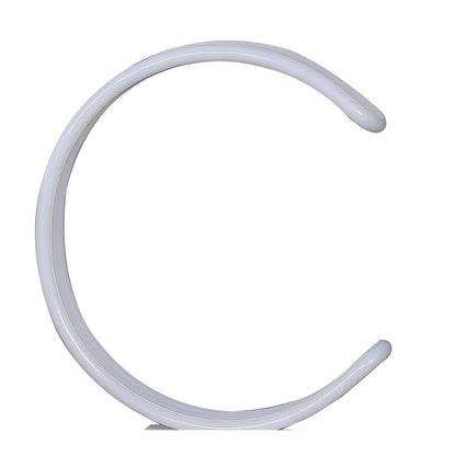Metal C Shaped Table Lamp with USB Plugin, White - View 3