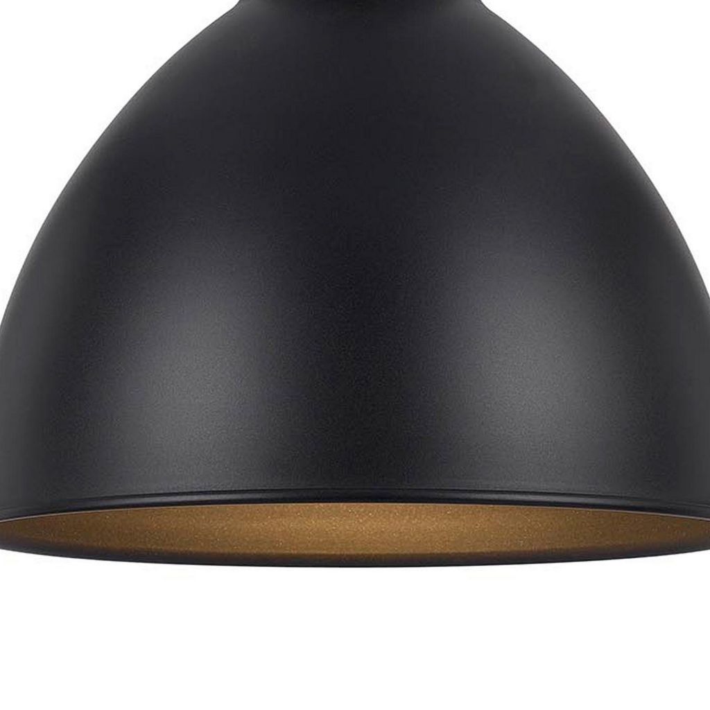 Nico 10 Inch Modern Pendent Light with Bronze Metal Shade, Clean SIlhouette - View 4