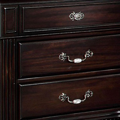 Syracuse Traditional Style Beautiful Nightstand, Dark Walnut - View 3