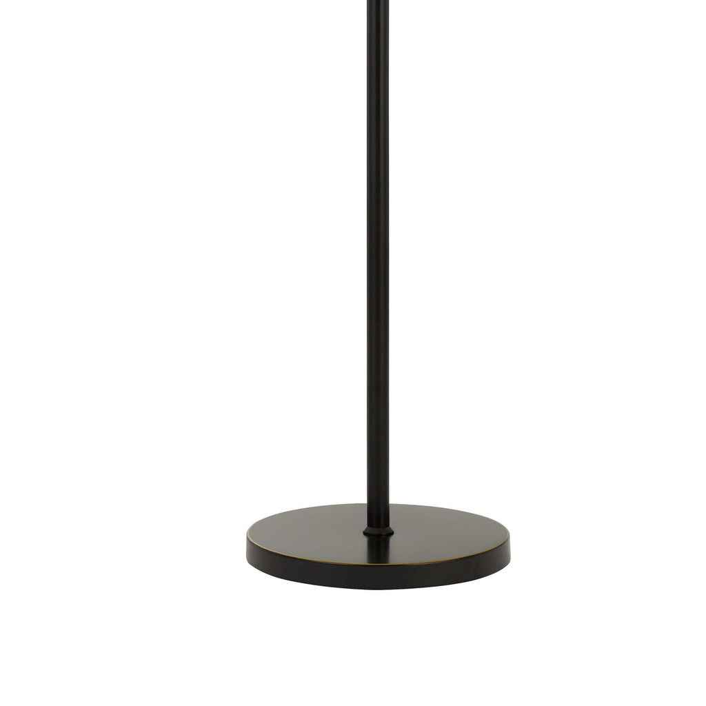 10W LED Adjustable Metal Floor Lamp with Swing Arm, Black - View 4