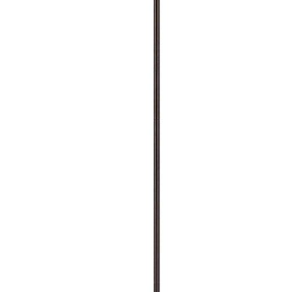 Cyan 65 Inch Adjustable Metal Arc Floor Lamp, White Mica Shade, Dark Bronze - View 3