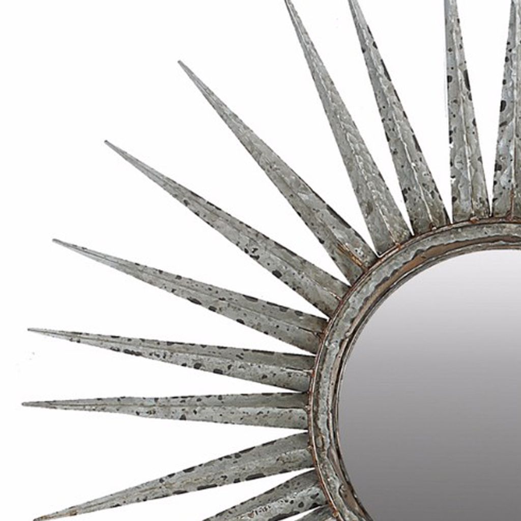 Distressed Sun inspired Mirror - View 3