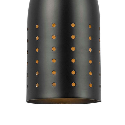 4 Inch Modern Pendant Light, Round Metal Shade, Oil Rubbed Black Bronze - View 4