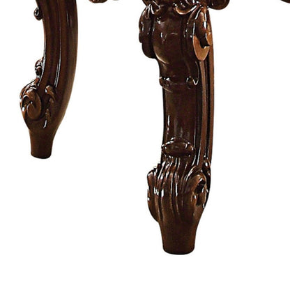 Wooden End Table in Cherry Brown - View 4