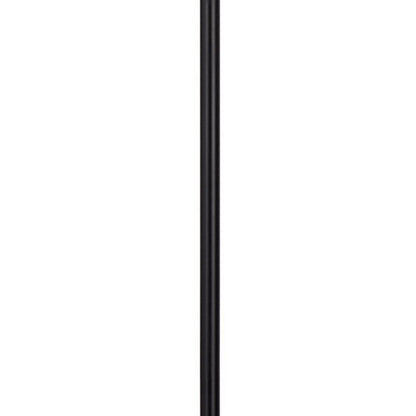 61 Inch Modern Floor Lamp, Hanging Mesh Shade, Metal Base, Black - View 3