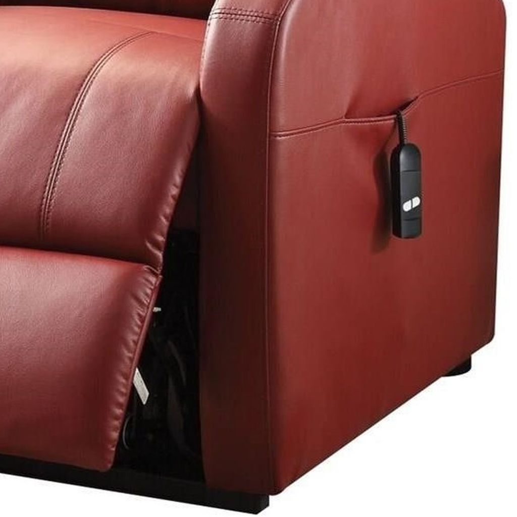 Ricardo Recliner with Power Lift, Red - View 5