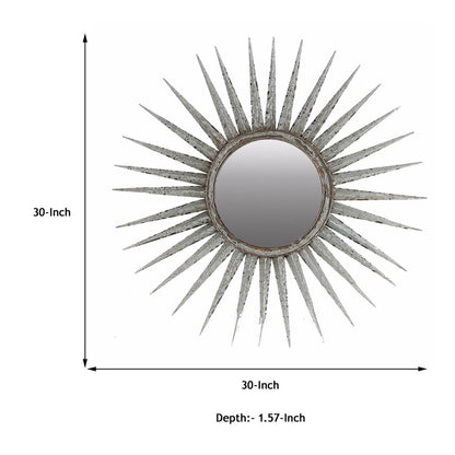 Distressed Sun inspired Mirror - View 6