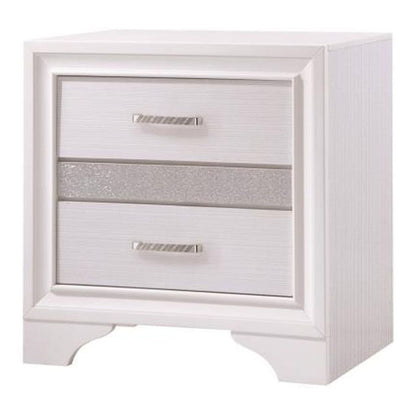 Wooden Nightstand with Hidden Jewelry Tray, White - View 7