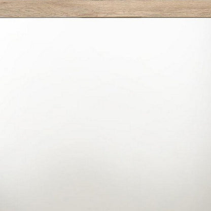 Square Shaped Wooden Mirror with Rough Hewn Texture, Brown - View 4
