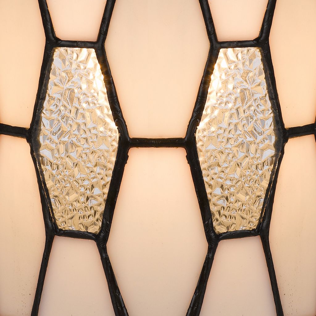 Eli 9 Inch Accent Lamp, Hand Painted Cylinder Tiffany Style Shade, Bronze - View 3