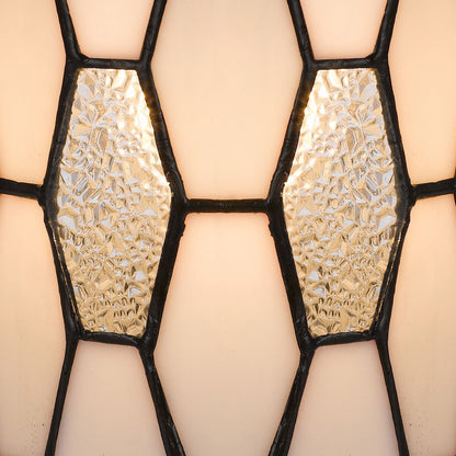 Eli 9 Inch Accent Lamp, Hand Painted Cylinder Tiffany Style Shade, Bronze - View 3