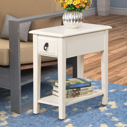 Smart Looking Side Table, White - View 7