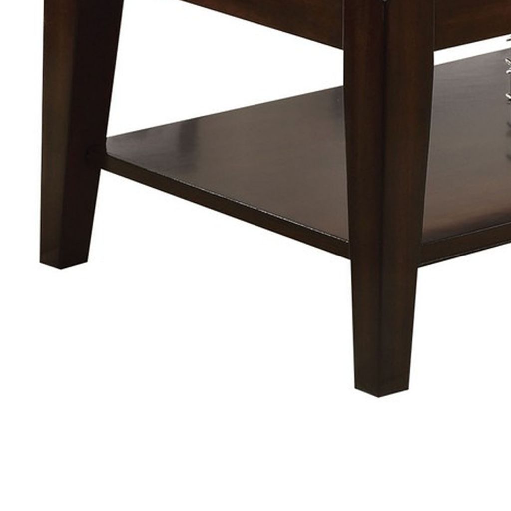 Innovative Coffee Table with Lift Top, Walnut Brown - View 5