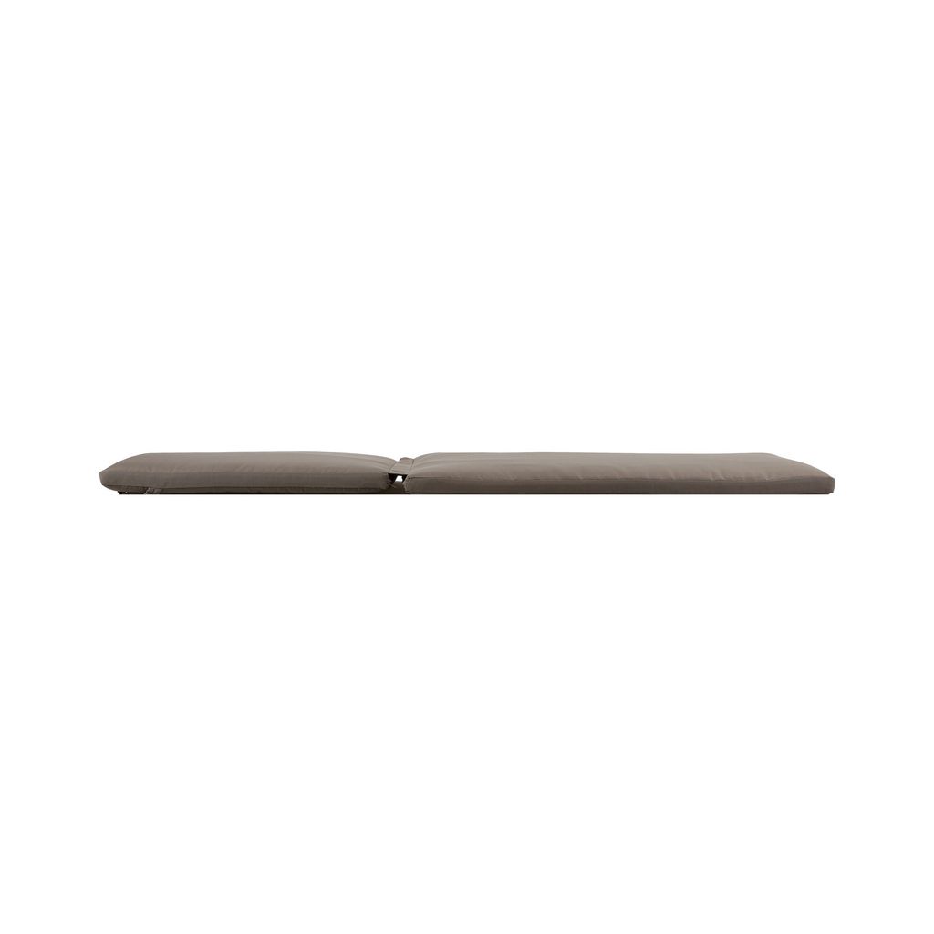 76 x 25 Outdoor Lounger Cushion, 2 Inch Thick Padding, Modern Gray Fabric - View 2