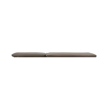 76 x 25 Outdoor Lounger Cushion, 2 Inch Thick Padding, Modern Gray Fabric - View 2