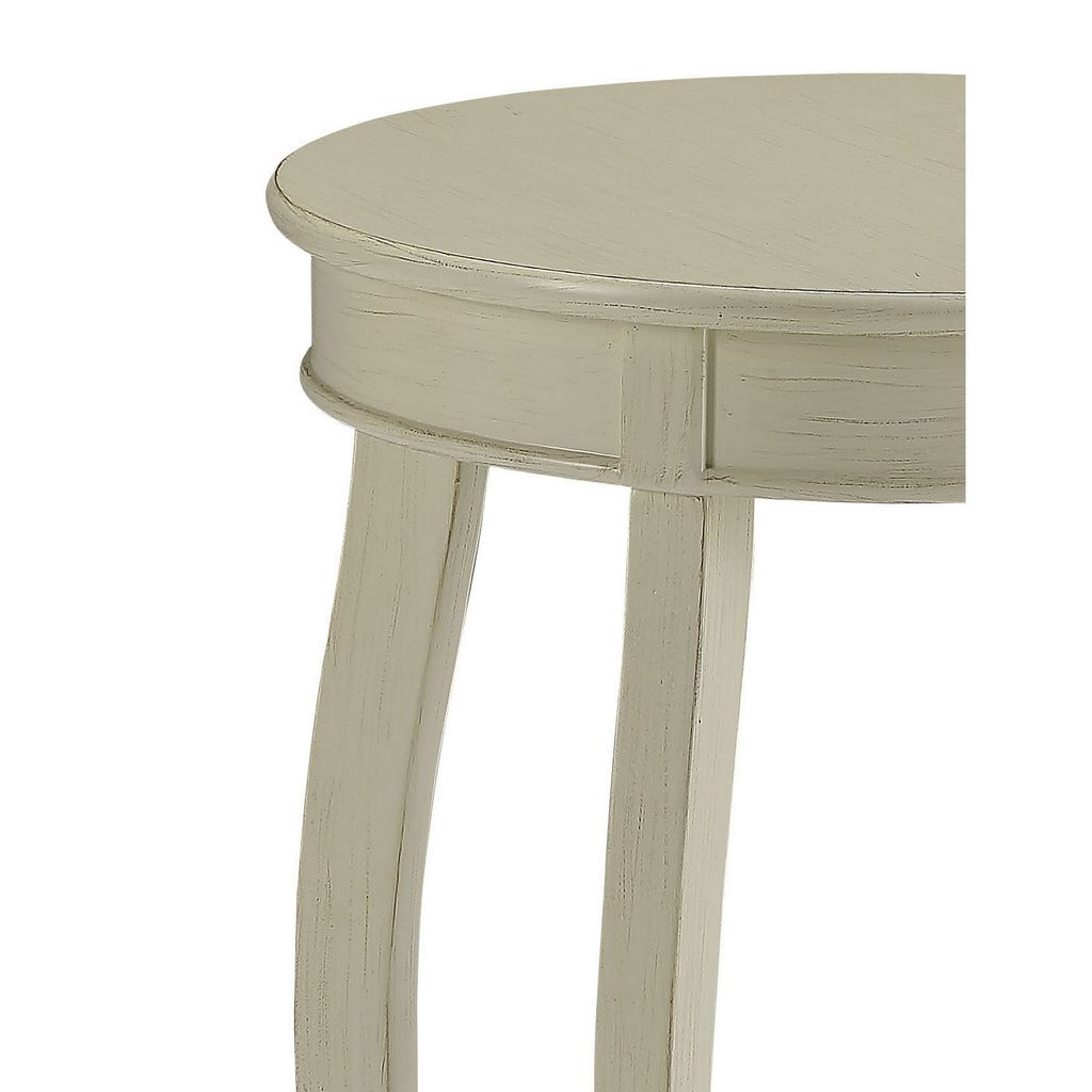 Fashionable Side Table, Antique White - View 3