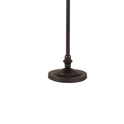 150 Watt 6 Way Metal Floor Lamp with Fabric Tapered Shade, Bronze - View 4
