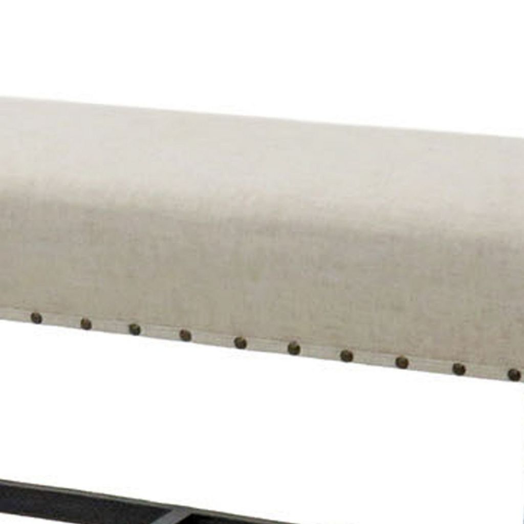 Sania II Rustic Counter Ht. Bench, Antique Black Finish - View 4