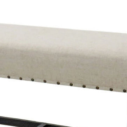 Sania II Rustic Counter Ht. Bench, Antique Black Finish - View 4