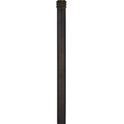 Xia 61 Inch Tiffany Style Vintage Floor Lamp, Glass Shade, Antique Bronze - View 3