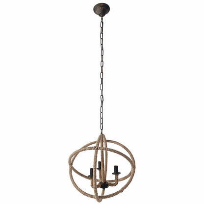 Impressive Cade 3 Light Roped Chandelier - View 3